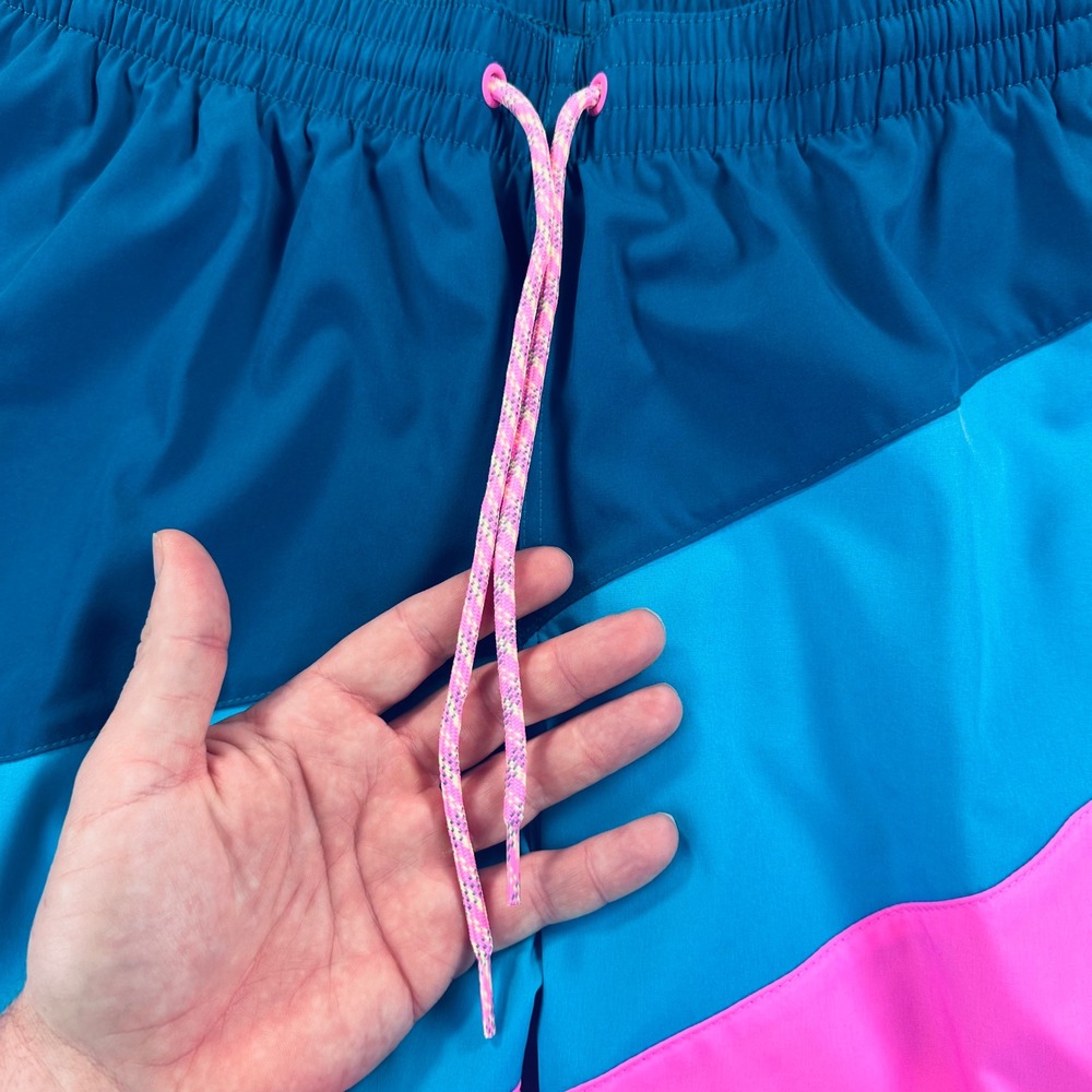 Nike Mens M Swim Bottom Board Shorts
Swimsuit Pink Blue Teal Colorblock NESSD470 - Picture 6 of 15